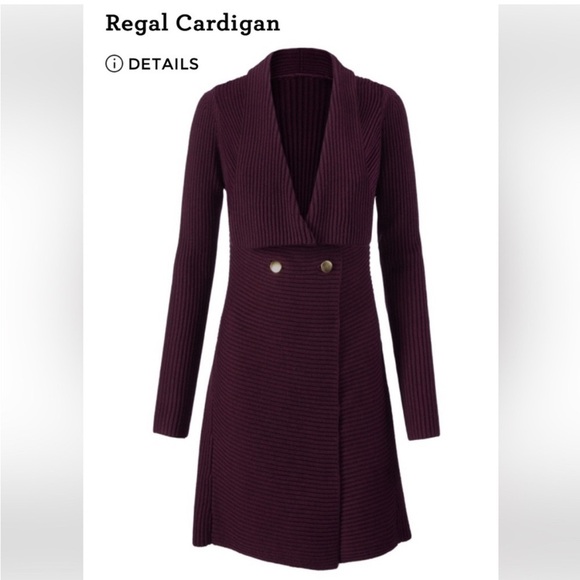 Cabi Size S Long Sleeve Regal Cardigan Style 3350 In Mulberry New! - Picture 1 of 8